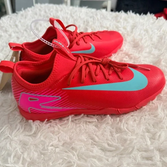 Nike Mercurial VAPOR Air Zoom 16 Academy TF6Y 7.5/8 W Orange Turquoise Pink